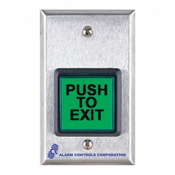 Push Button 5 H w/Green Luminaire