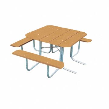 Picnic Table 76 W x63 D Cedar