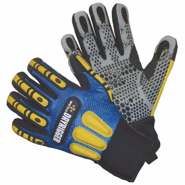 Impact Gloves S Blue/Blk/Gray/Yllw PR