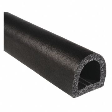 Rubber Seal D-Shaped 1 in H 25 ft L