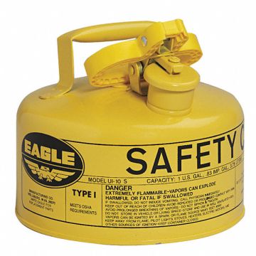 Type I Safety Can 1 gal Yellow 8In H