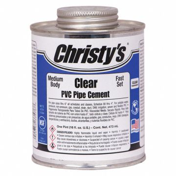 Pipe Cement Clear 16 oz.