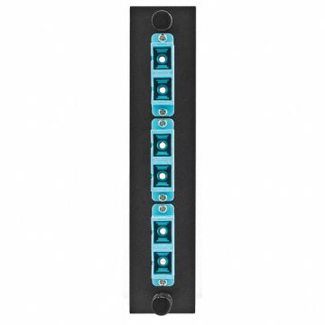 Fiber Adapter Panel 6Fiber Blue Duplex