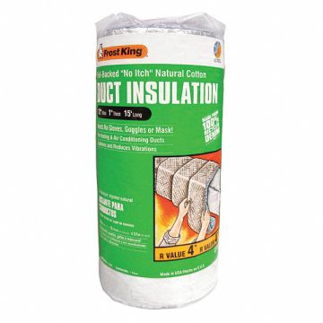 Duct Insulation Cotton 15 ft L