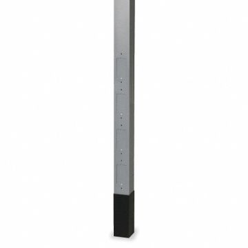 Service Pole Gray 12 ft 2 L 2.13 W