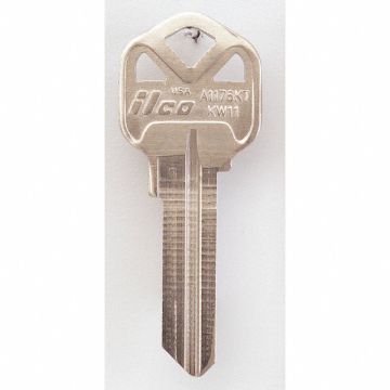 Key Blank Brass Type KW11 6 Pin PK10