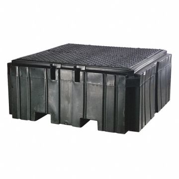 IBC Spill Containment Pallet Blk w/Drain