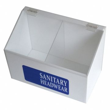 Hairnet Dispenser White/Blue Acrylic