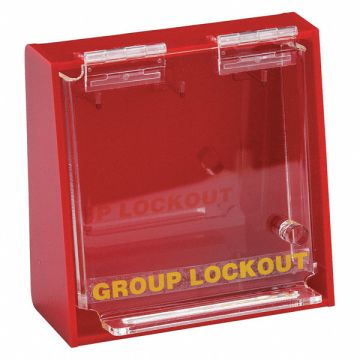 Group Lockout Box 3 Locks Max Red