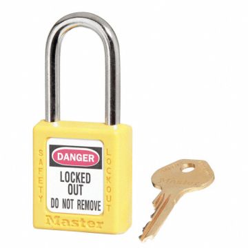 D1944 Lockout Padlock KD Yellow 1-3/4 H