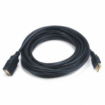 USB 2.0 Extension Cable 15 ft.L Black