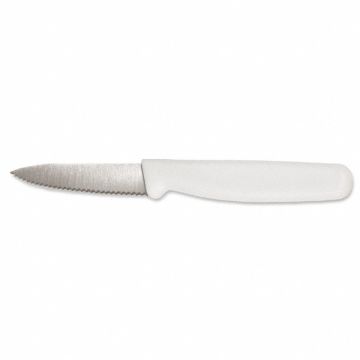 Paring Knife Serrated 3-1/2 in L White