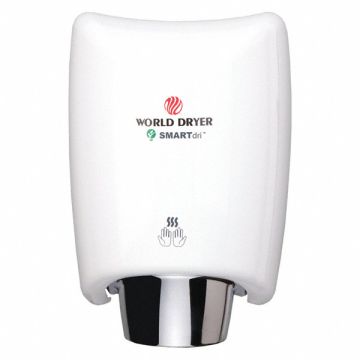 Hand Dryer Steel Cover White Automatic