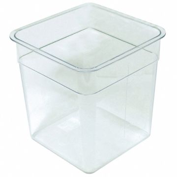 Round Storage Container Clear 7 in D