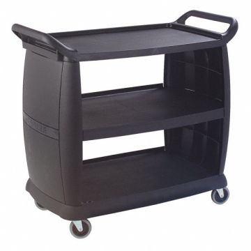 Large Bussing and Transport Cart Black