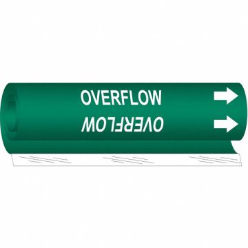 Pipe Marker Overflow 26 in H 12 in W