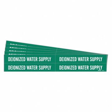 Pipe Marker Deionized Water Supply PK5