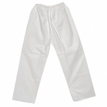 Disposable Pants 3XL White Elastic Waist