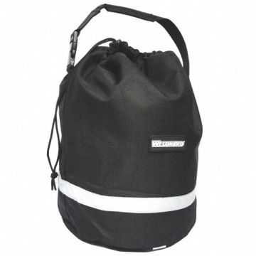Unlined Bag Drawstring 10x10x14In Black
