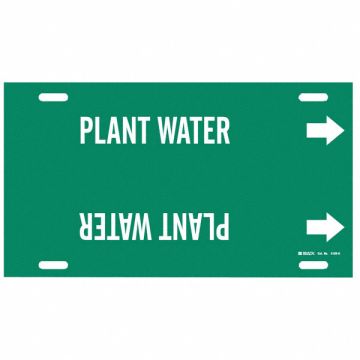 Pipe Marker Plant Water 10 in H 24 in W