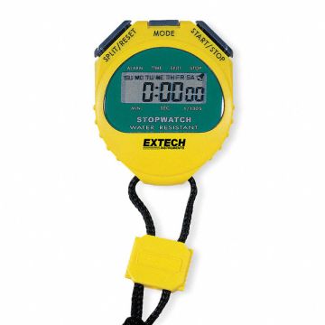 Stopwatch Yellow Water Resistant