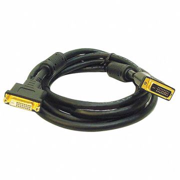 Computer Cord DVI-D DualLink M to F 6ft