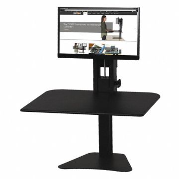 Standing Desk Black Up to 15-1/2 in L