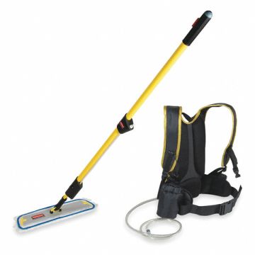Backpack Mop Kit 18 in W Yellow