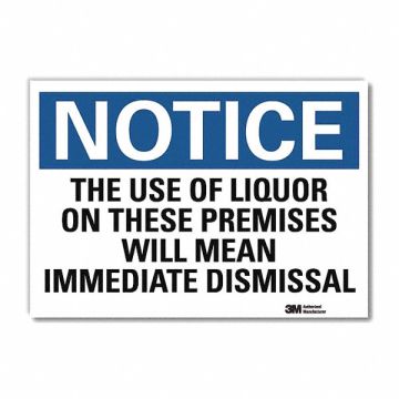 Notice Sign 5x7in Reflective Sheeting