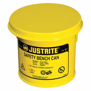 Bench Can 1 Qt. Steel Yellow