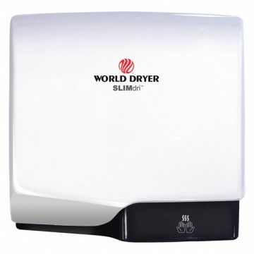 Hand Dryer Alum Cover White Automatic