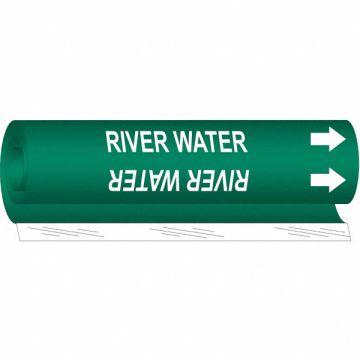 Pipe Marker River Water 5 in H 8 in W