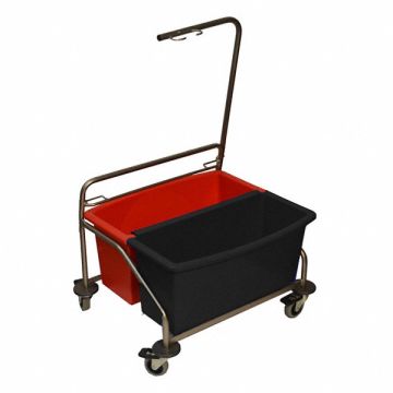 Mop Cart with Bucket Silver Cleanroom