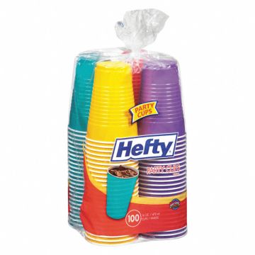 Hefty Plastic Cups 16 oz Assorted PK400