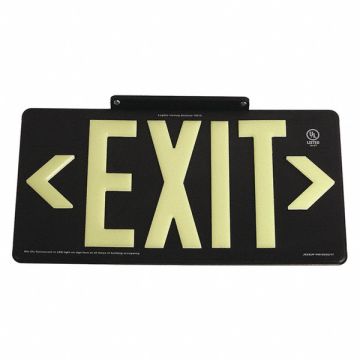 D6994 Exit Sign 8 5/8 in x 15 7/8 in Plastic