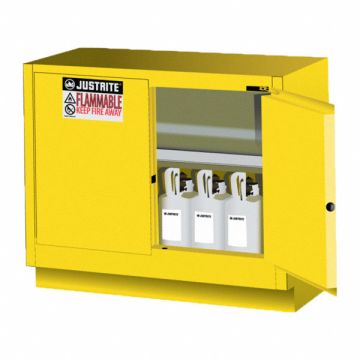 Cabinet 21 gal Flammable Yellow