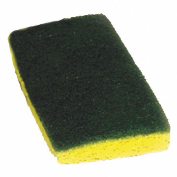 Scrubber Sponge 6 in L Green/Yellow PK20