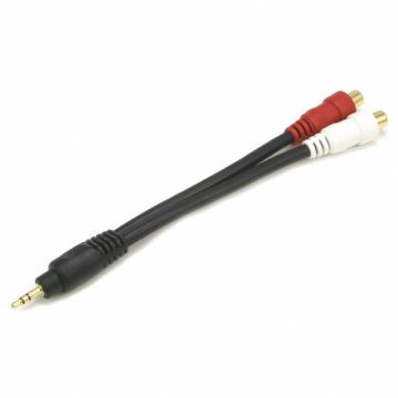 A/V Cable 3.5mm(M)/2 RCA(F) 7inch