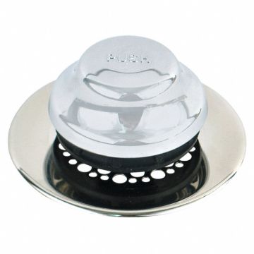 DrainStopper Dia2-7/8 Plstic SS Chrome