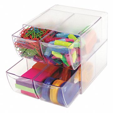 Desktop Organizer Clear Plastic