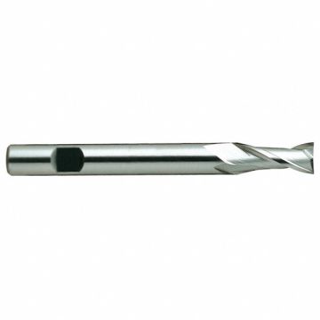Square End Mill Single End 1/4 HSS