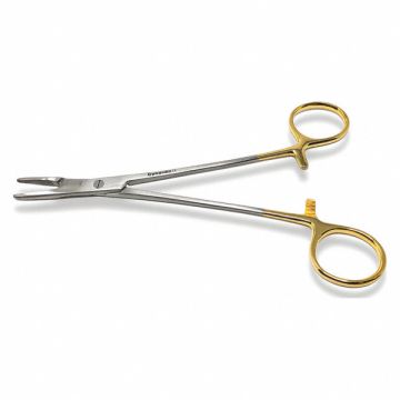 Hemostat with Scissors 5.5 Gold Rings