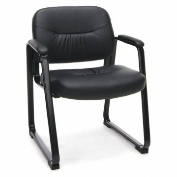 Side Chair Black Fixed Arms Back 18 H