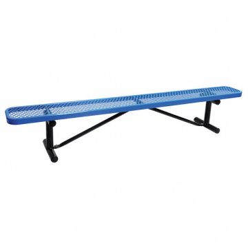 E5613 Outdoor Bench 96 in L 16-3/8 in H BLU