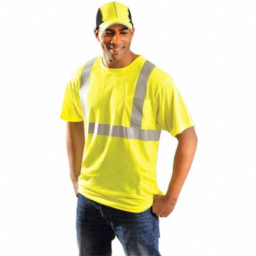 H9261 T-Shirt 5XL Fit 64 in Yellow Polyester