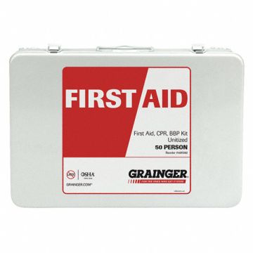 First Aid Kit First Aid/CPR/BBP Wht