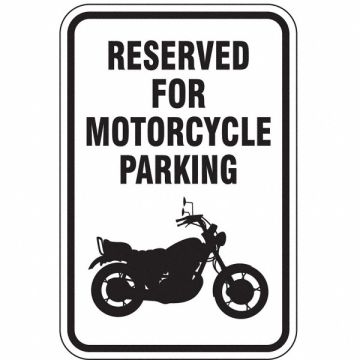 Motorcycle Parking Sign 18 x 12