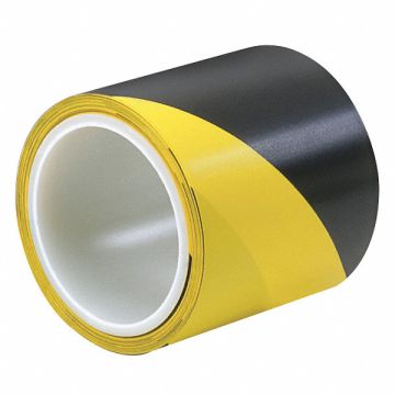 Hazard Marking Tape 2 In W Blk/Yellow