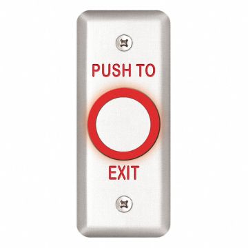 Exit Push Button 1-3/4 in W