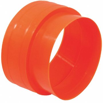 Corrugated Pipe Connector Plastic Orange